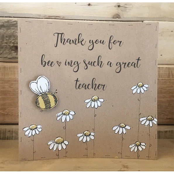 Personalised Card / Postcard - Bees & Daisies 8721