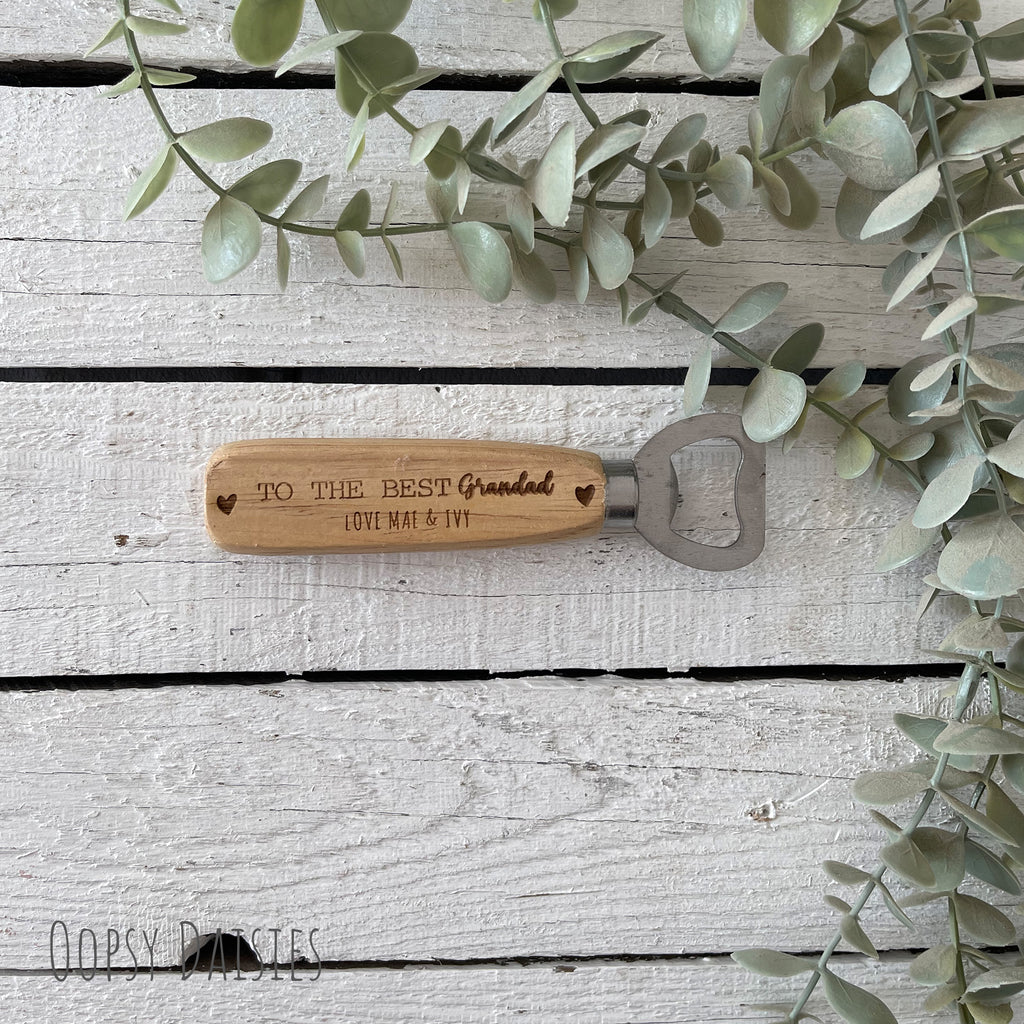 Personalised Bottle Opener - Hearts 13841