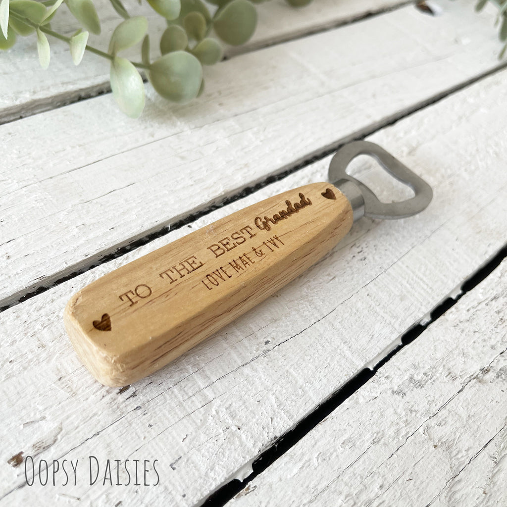 Personalised Bottle Opener - Hearts 13841