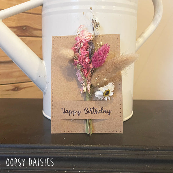 Mini Posy on Card - Happy Birthday 13844