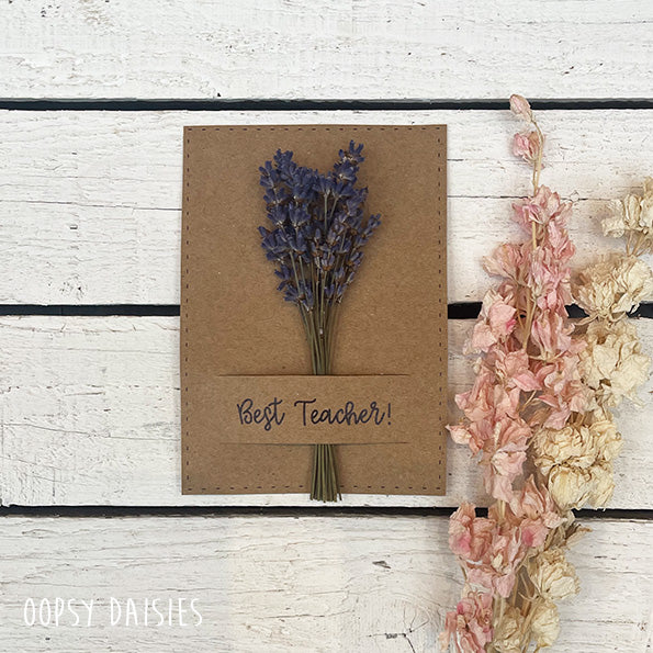 Mini Posy on Card - Best Teacher 13848