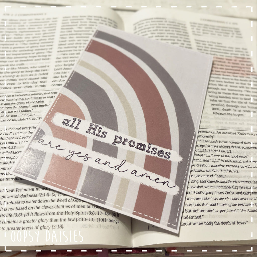 Print / Postcard Rainbow - All His Promises 13877