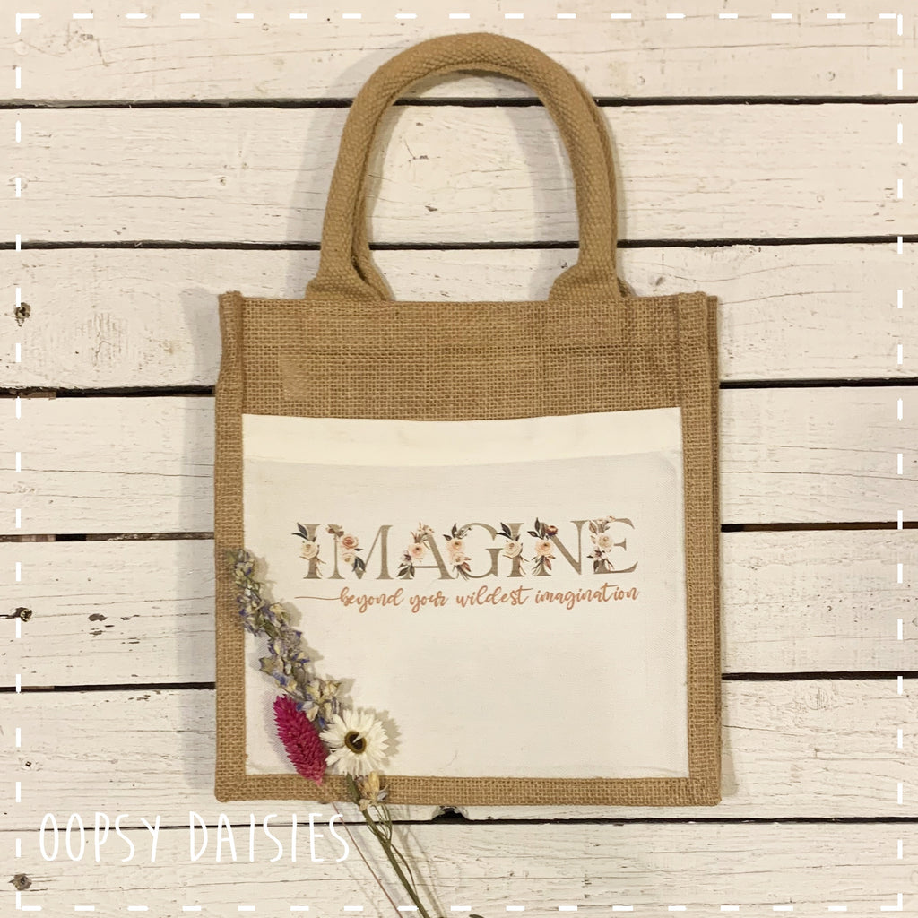 Book / Bible Jute Bag - Imagine 14254