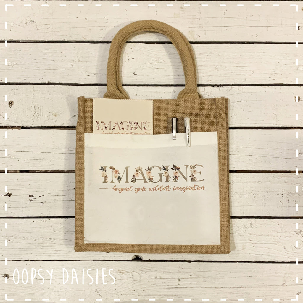 Book / Bible Jute Bag - Imagine 14254