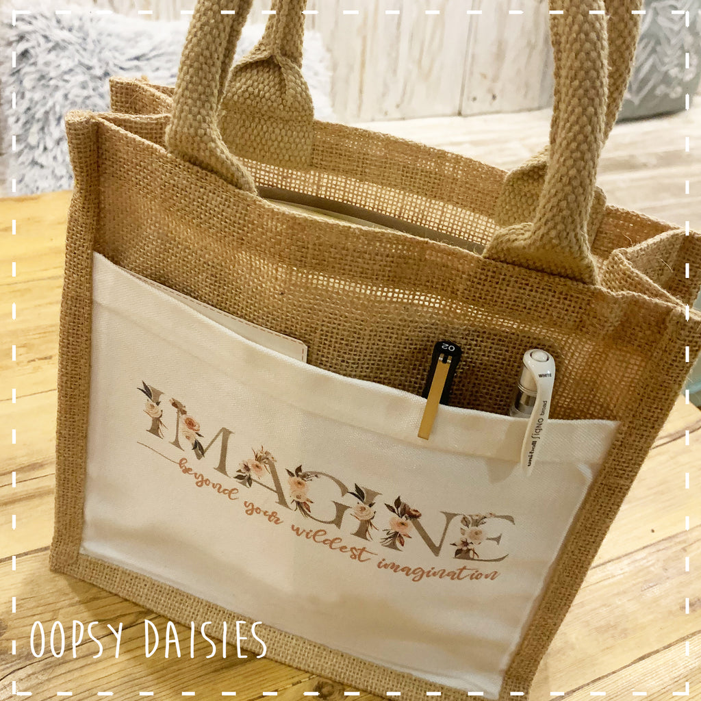 Book / Bible Jute Bag - Imagine 14254
