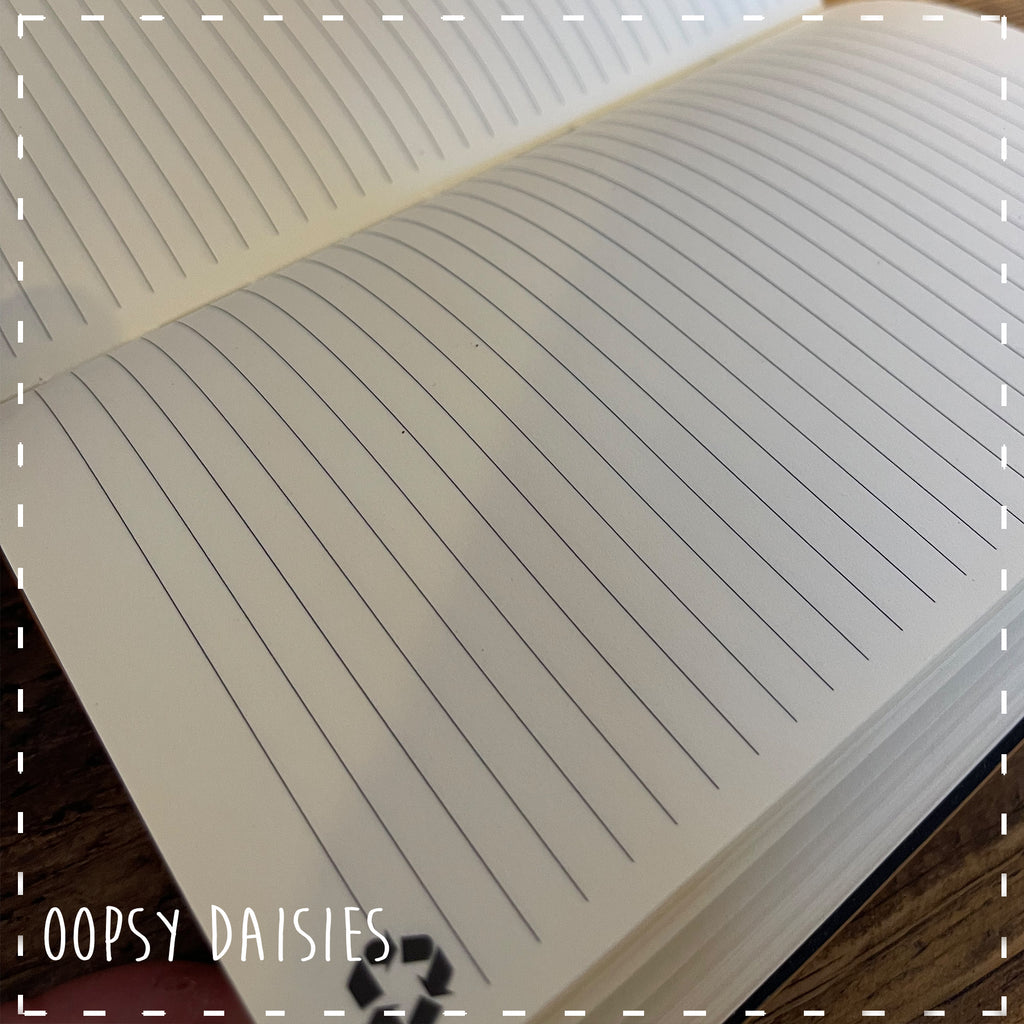 Personalised Recycled Leather Notebook A5 - Genius 14264