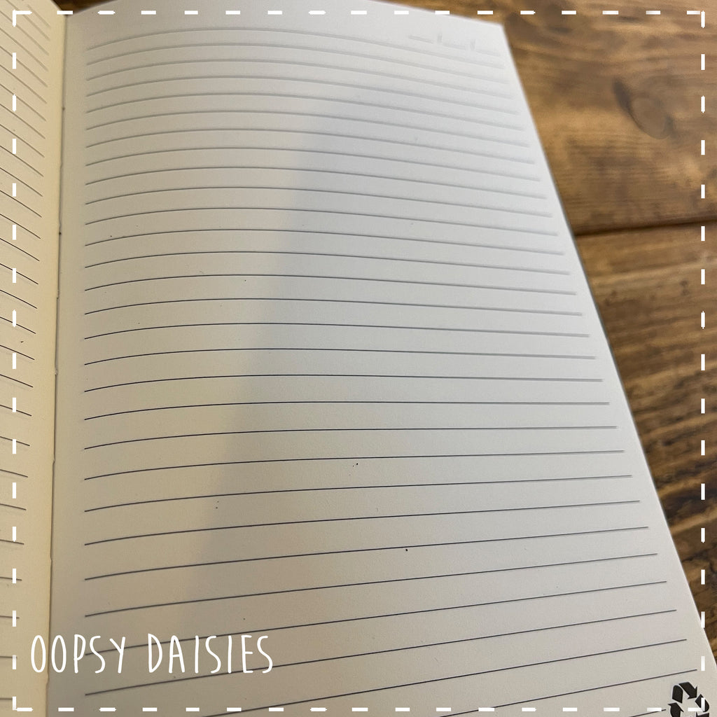 Personalised Recycled Leather Notebook A5 - Genius 14264