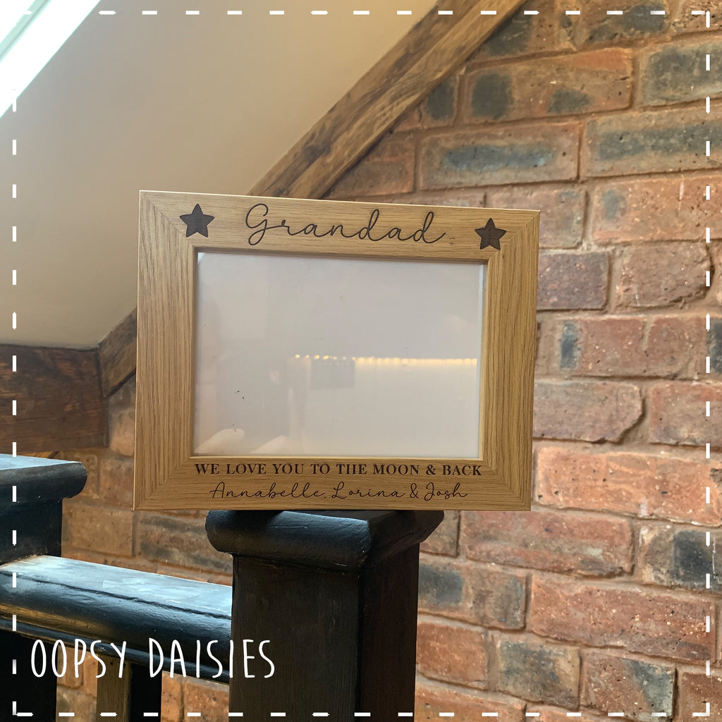 Personalised Wooden Frame - Stars 14268