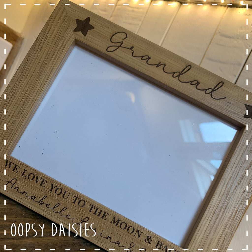 Personalised Wooden Frame - Stars 14268