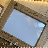 Personalised Wooden Frame - Stars 14268