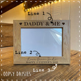 Personalised Wooden Frame - Hearts 14269