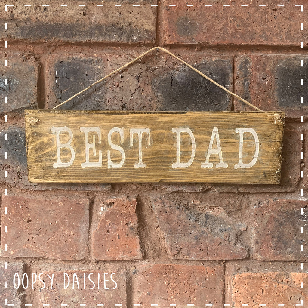 Pallet Sign - Best Dad 14279