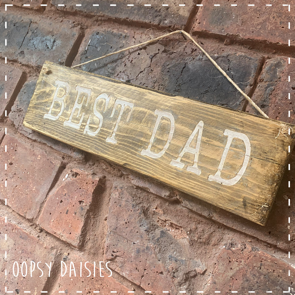 Pallet Sign - Best Dad 14279