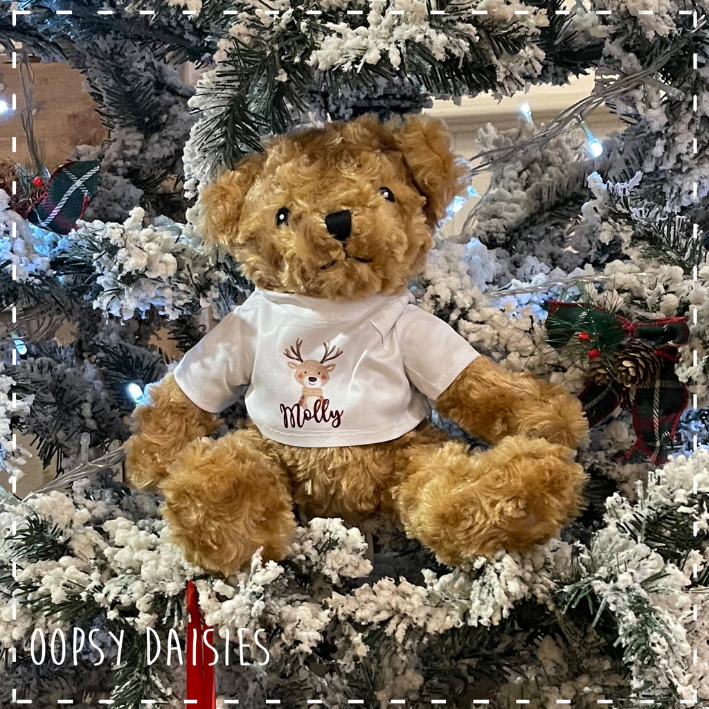 Personalised Teddy 20cm Deer 14434