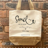 Canvas Tote Bag - Smile 14461