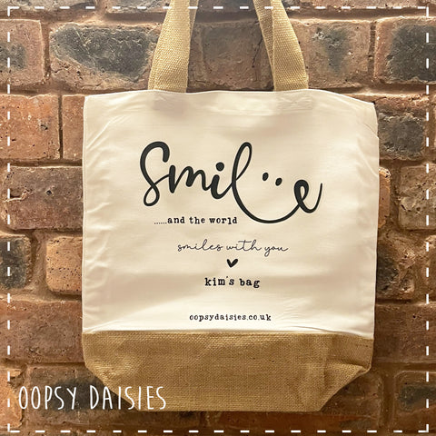 Canvas Tote Bag - Smile 14461