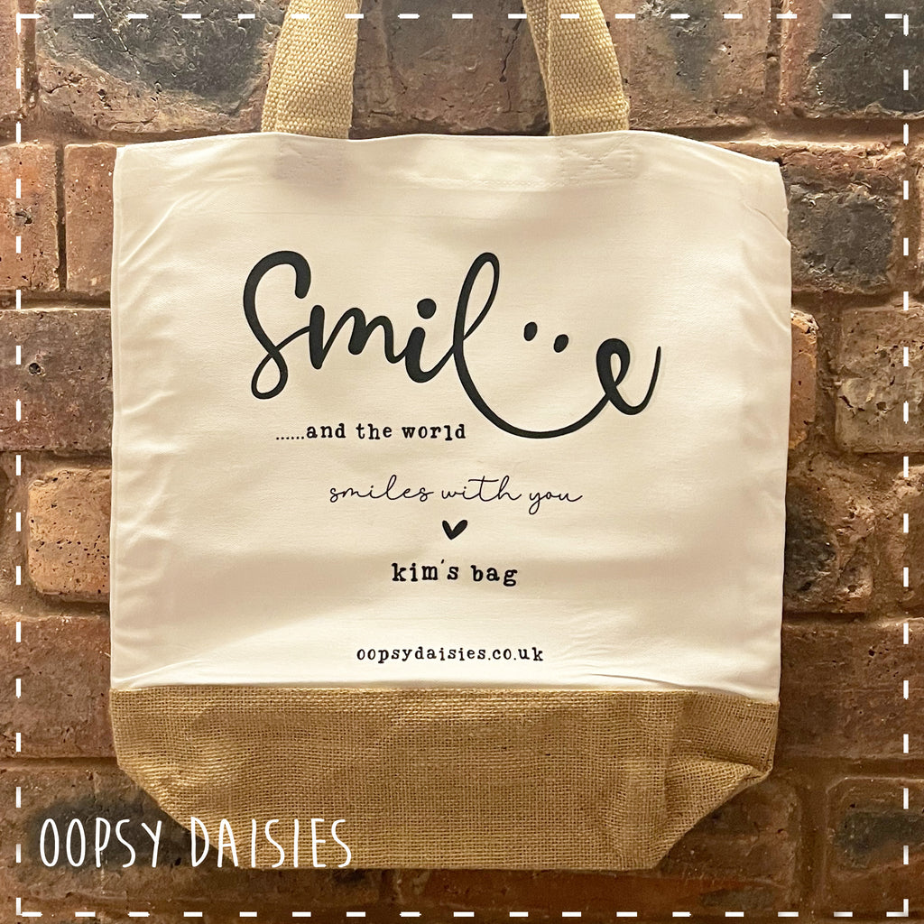 Canvas Tote Bag - Smile 14461