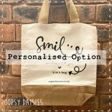 Canvas Tote Bag - Smile 14461
