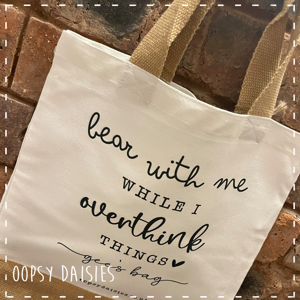 Canvas Tote Bag - Overthink Things 14462