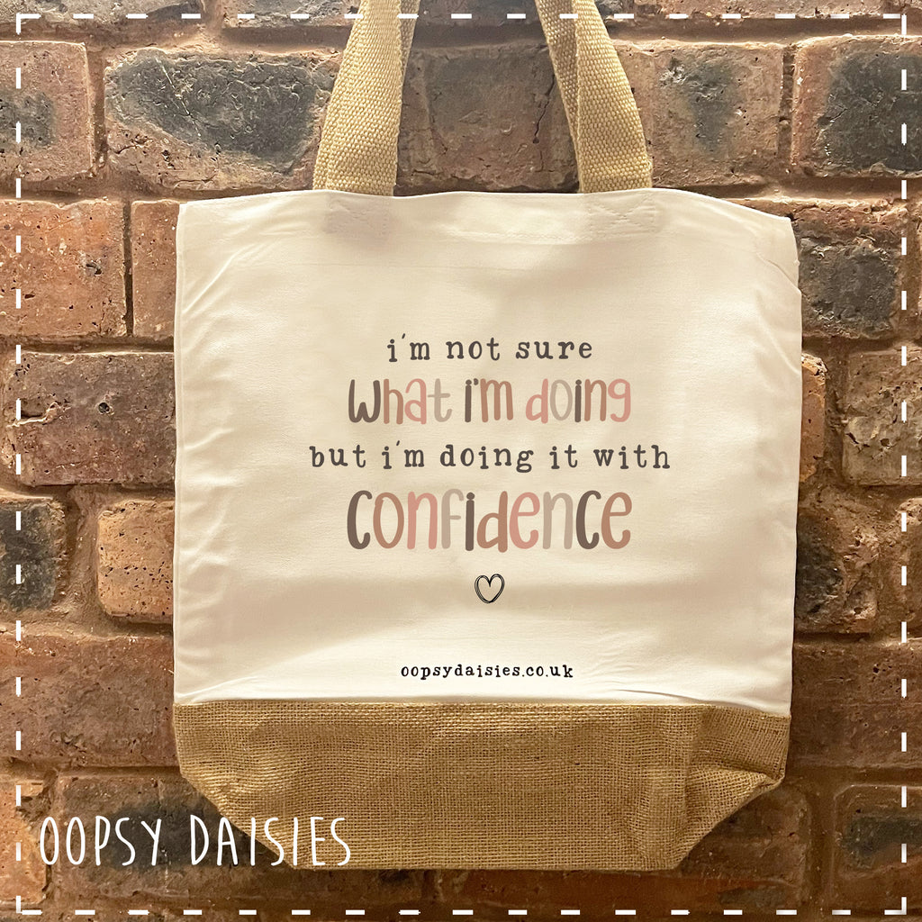 Canvas Tote Bag - Doing it with Confidence 14467
