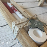 Hand Painted Snowman Candle Gift Set 14473