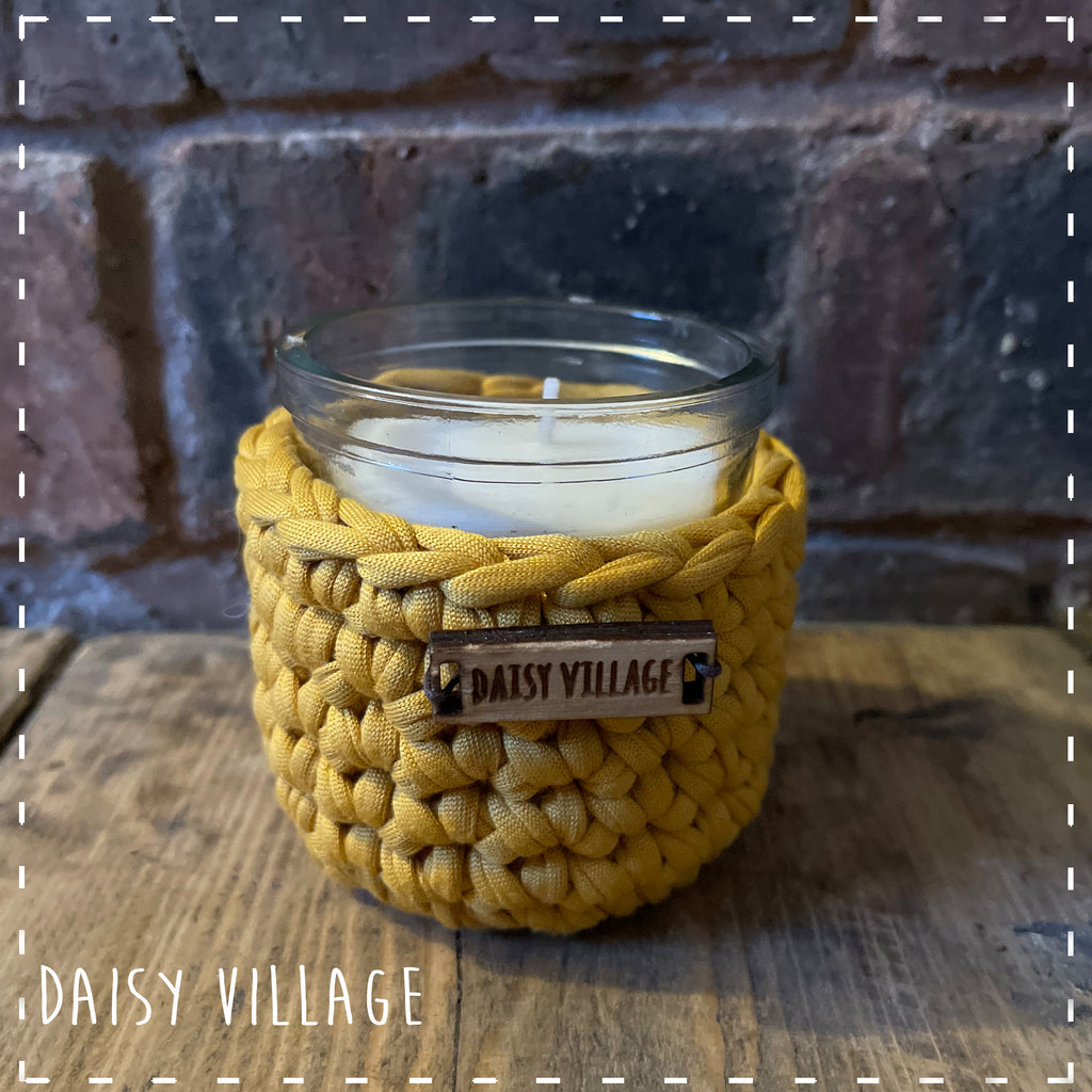 Personalised Crochet Candle Pot 14491