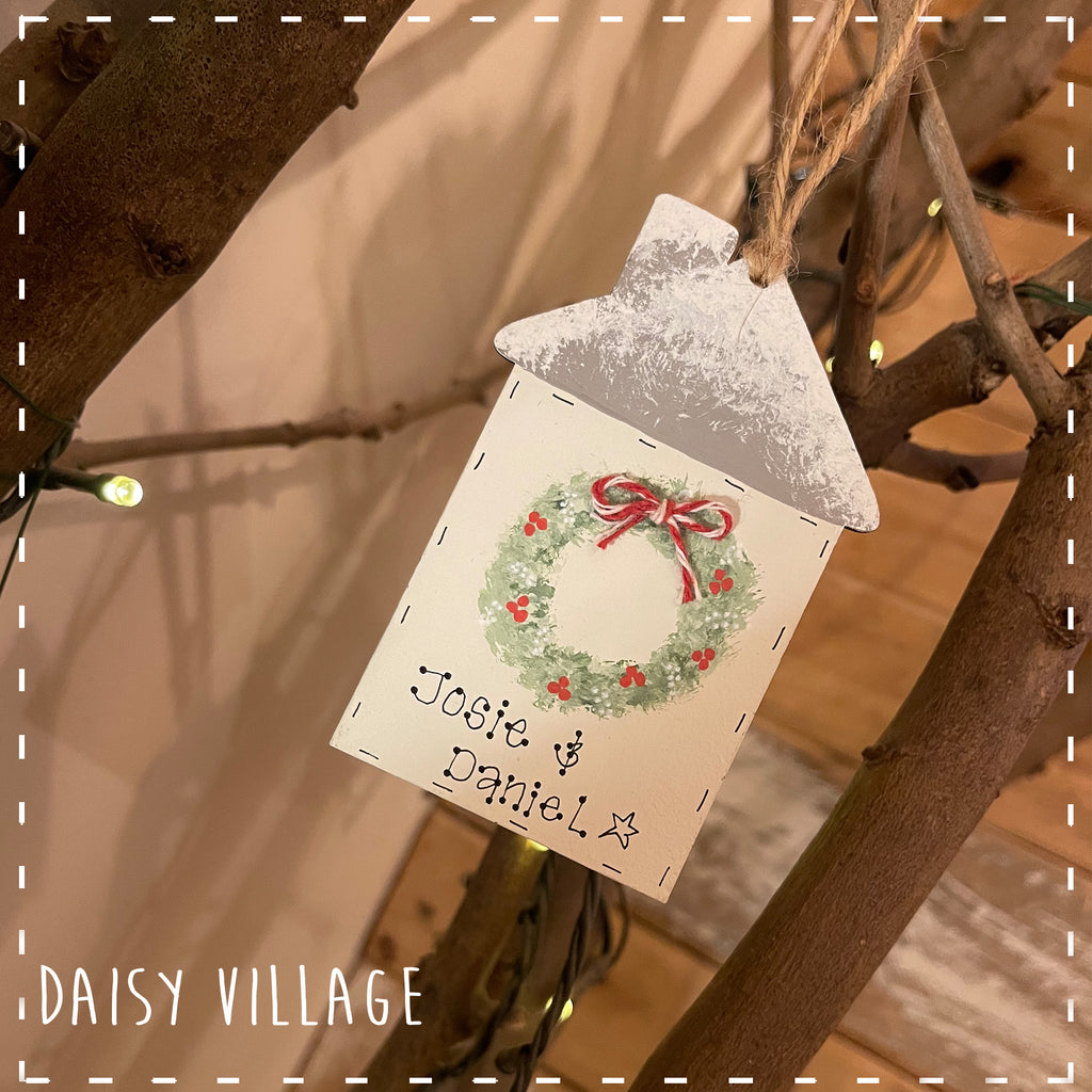 Christmas Wreath House Plaque 14497