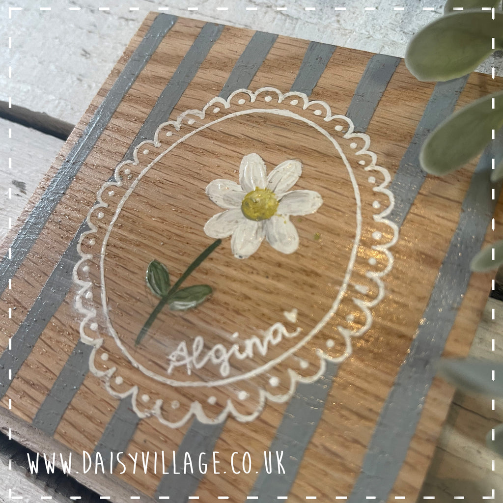Coaster Wooden Personalised - Daisy 14502