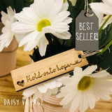 Keyring Tag with Heart - Hold on to Hope 9046