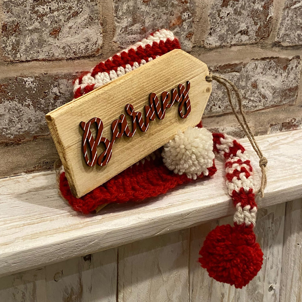 Personalised Lg Luggage Name Tag / Stocking Name 9555