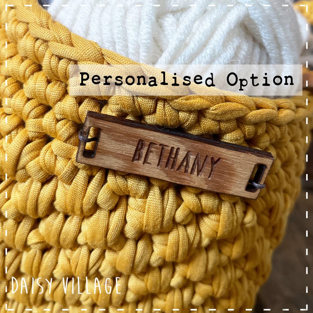 Crochet Oblong Storage Basket 14489