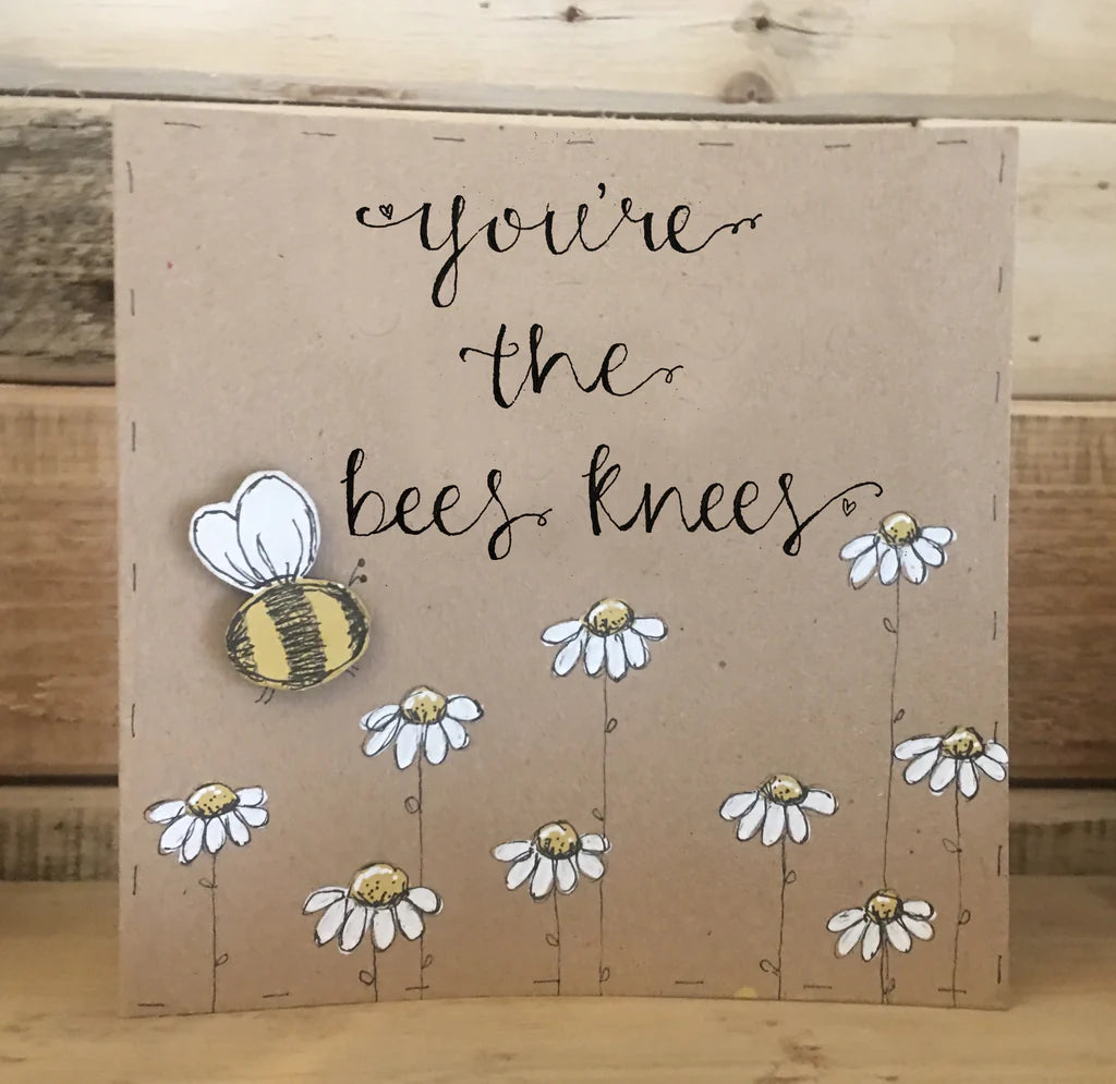 Personalised Card / Postcard - Bees & Daisies 8721