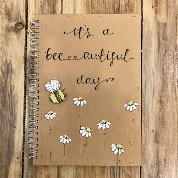 Personalised Notebook BLANK - Little Daisies & Bee 9682
