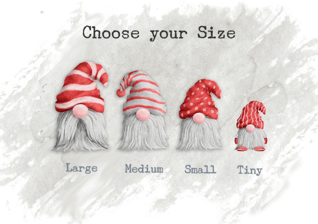 Personalised Christmas Gnome Family Print 12202