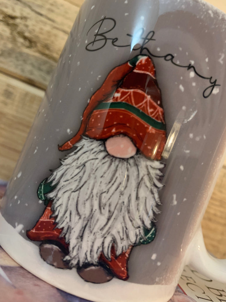Gnome Snowy 10oz Mug - Jeremiah Gnome Personalised 10709