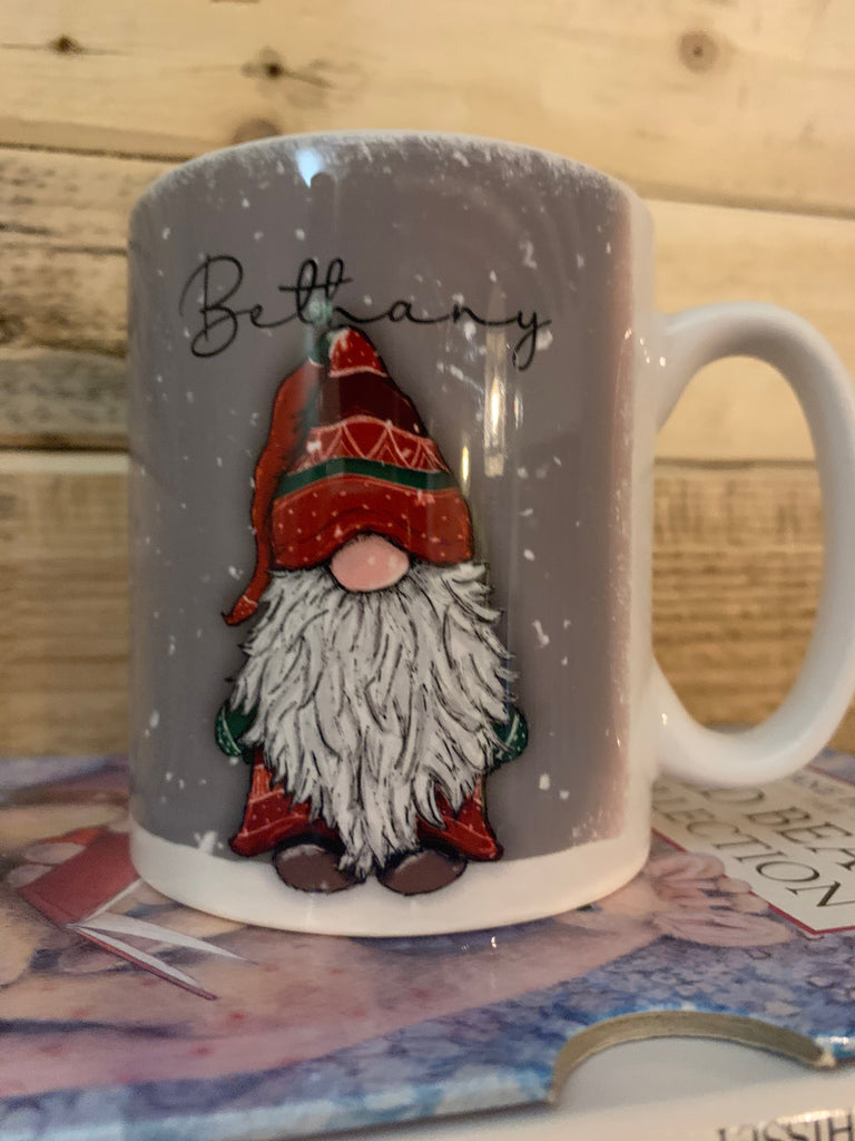 Gnome Snowy 10oz Mug - Jeremiah Gnome Personalised 10709