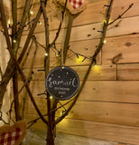 Personalised Layered Bauble - Stag 10751