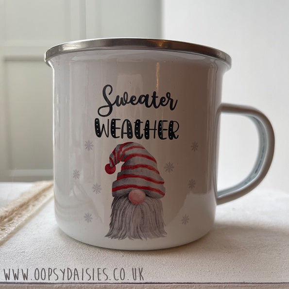 Gnome Enamel Mug - Sweater Weather 12157