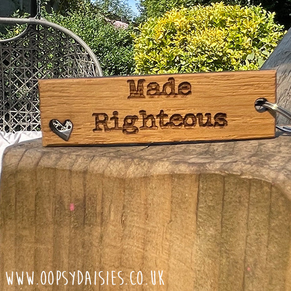 Keyring Tag with Heart - Made Righteous 13059