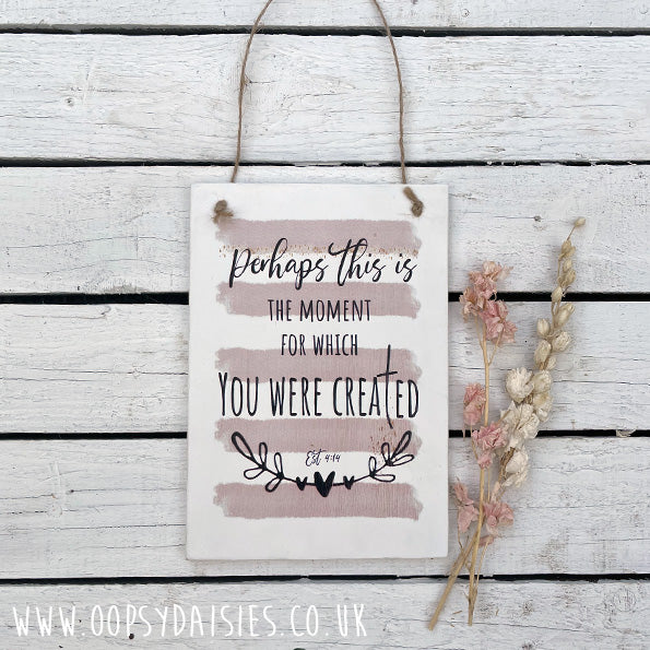 Plaque A5 - For which you were created 13099