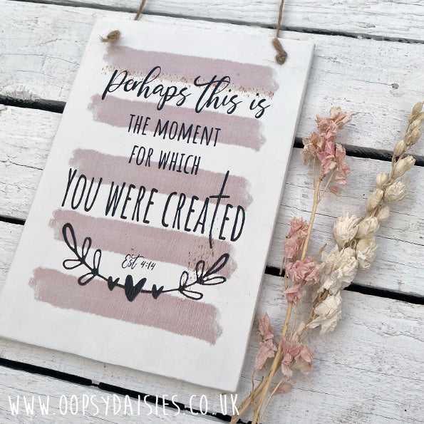 Plaque A5 - For which you were created 13099