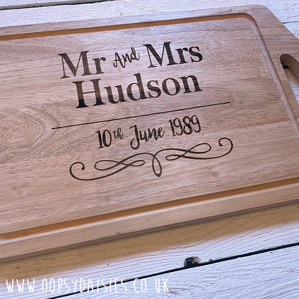 Chopping Board Lg with Handle & Ridge - Classic 13172