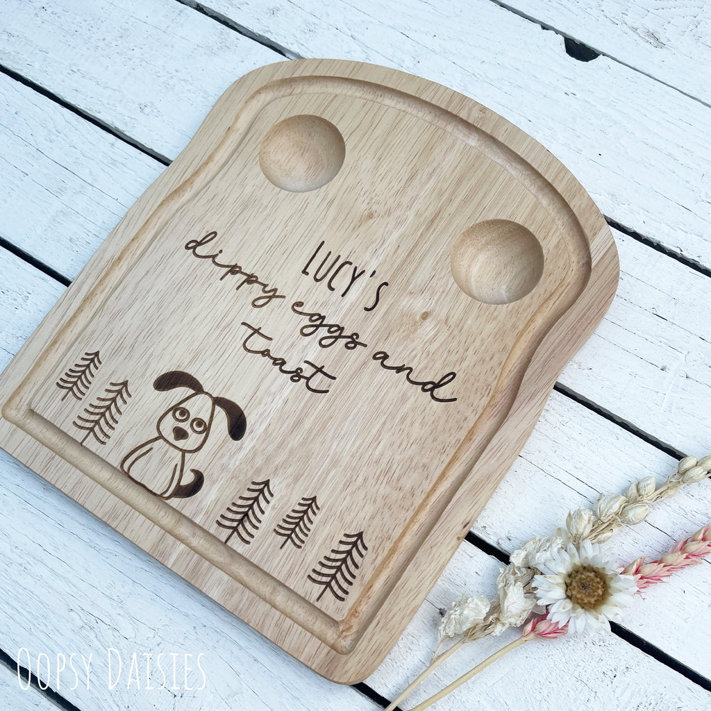 Wooden Board Toast - Dog 13626