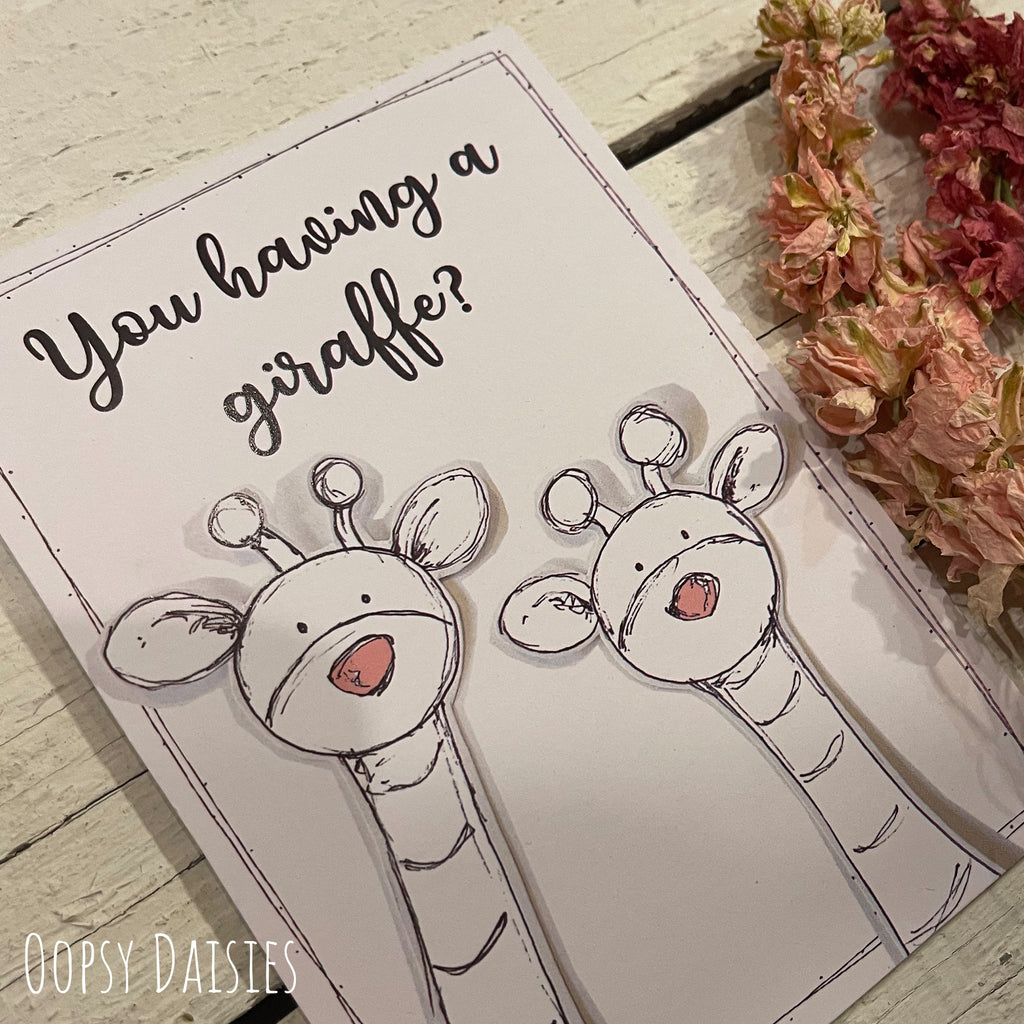 Print / Postcard - Doodles / Giraffe 13652
