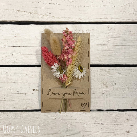 Mini Posy on Card - Love you mom 13683
