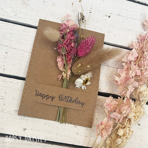 Mini Posy on Card - Happy Birthday 13844