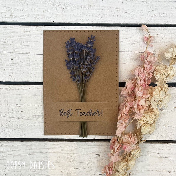 Mini Posy on Card - Best Teacher 13848