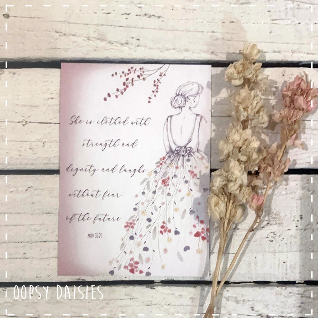 Print / Postcard - She is Clothed 14141