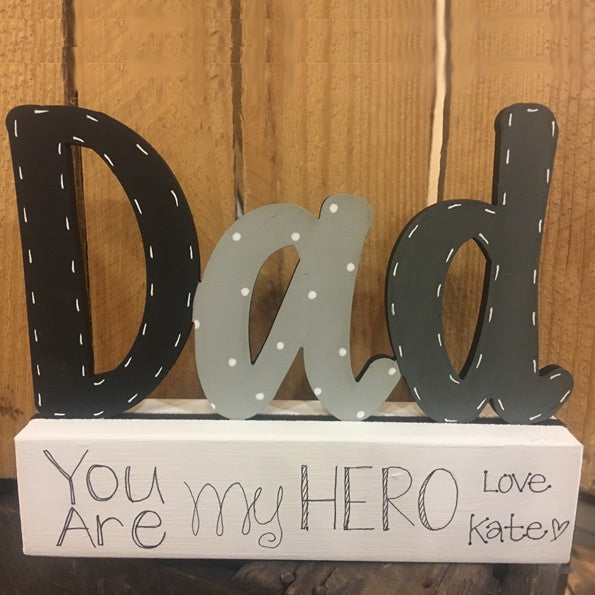 Personalised Dad on Block 8897