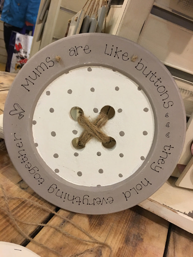 Personalised Wooden Button with String 14.4cm - 7388